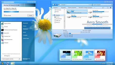 Aero Smooth Theme For Win7 Skin Pack For Windows 11 And 10
