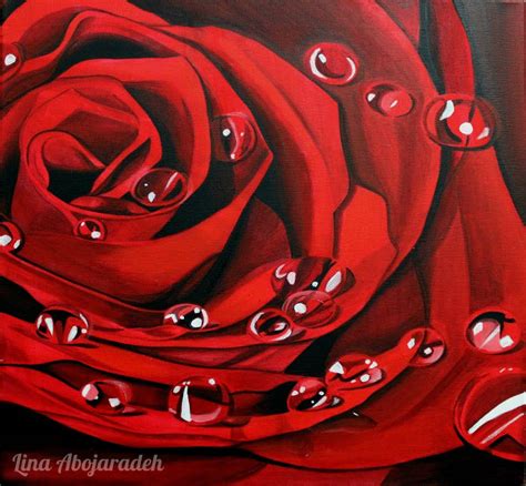 How To Paint A Rose Using Acrylic Step By Step Acrylic Painting