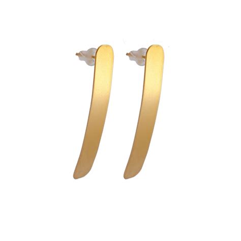 Osnat Har Noy Jewelry Design Golden Stripe Earrings