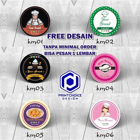 (Free design) Label Produk Makanan ukuran A3 | Shopee Indonesia