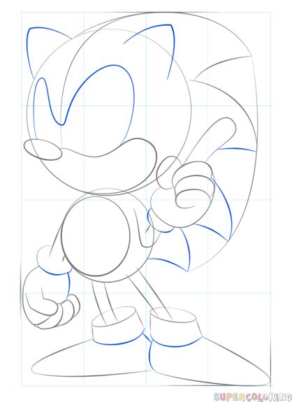 How To Draw Sonic The Hedgehog Step By Step Drawing Tutorials