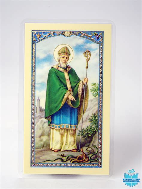 St Patricks Breastplate Laminated Holy Card Holy Trinity Catholic