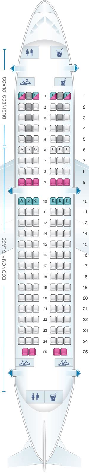 Seat Map Air France Airbus A319 Europe V1 Seatmaestro