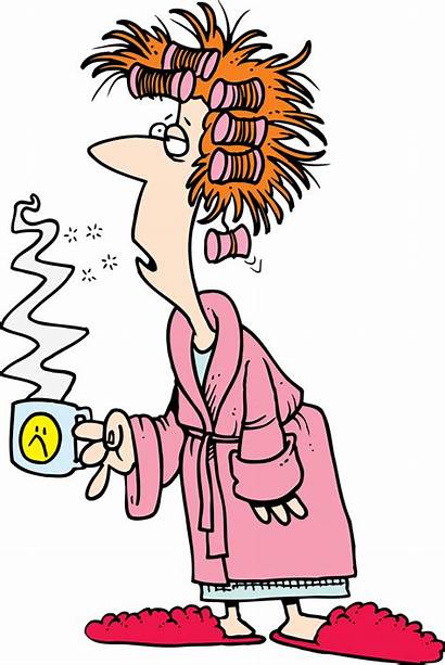 Woman Tired Clipart Lady Cartoon Exhausted Slob
