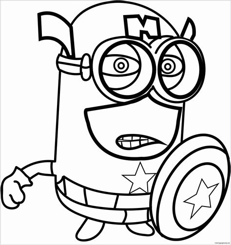 Purple Minion Coloring Page At Free Printable