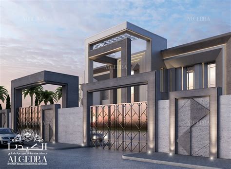 Boundary Wall Design Of Modern Villa In Kuwait Algedra Interior Design