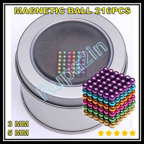 Jual Mainan Rubik Bola Magnet Bucky Balls Magnetic Ball Cube Multi Warna Ukuran Mm Di Seller