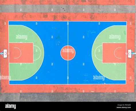 Aerial View Basketball Court Stock Photos And Aerial View Basketball