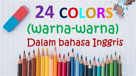 24 Warna Dalam Bahasa Inggris 24 Colors In English