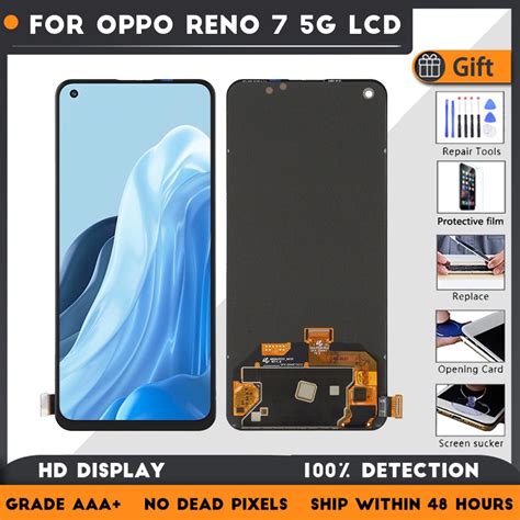 6 43” Amoled For Oppo Reno 7 5g Lcd Lcd Display Touch Screen Assembly Replacement Accessory For