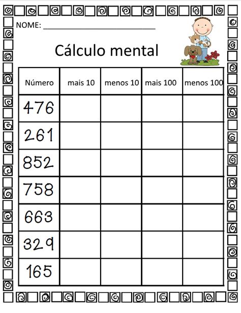 El niño que sufre discalculia es aquel que confunde los números y los signos y no consigue realizar cálculos mentales ni trabajar con abstracciones. Atividades de matemática 3ano, Atividades de matemática divertidas, Aulas de matemática