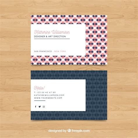 Free Vector Elegant And Decorative Business Card