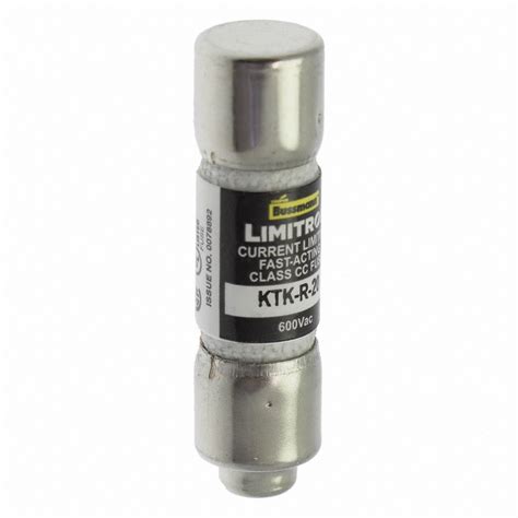 Bussmann Ul Class Cc Fuse Fast Acting 20 A Ktk R 1 1 2 In L X 13 32 In Dia Fuse Size 4xc27