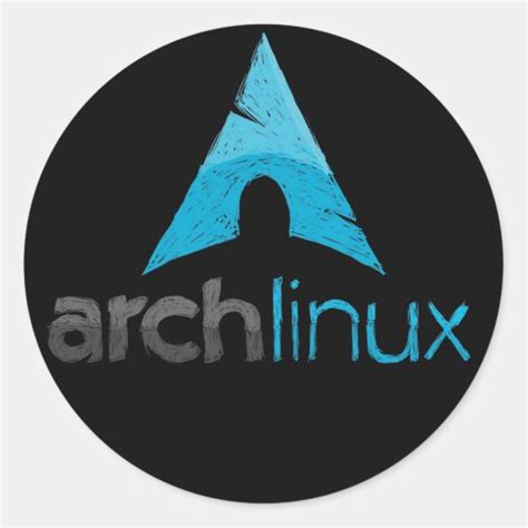 Arch Linux Logo Classic Round Sticker