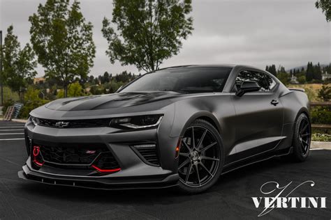 Tiny Red Accents Highlight Powerful Looks Of Matte Black Camaro — Carid