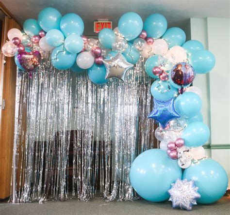 Blue Winter Wonderland Balloon Garland Diy Kit For Girls Birthday