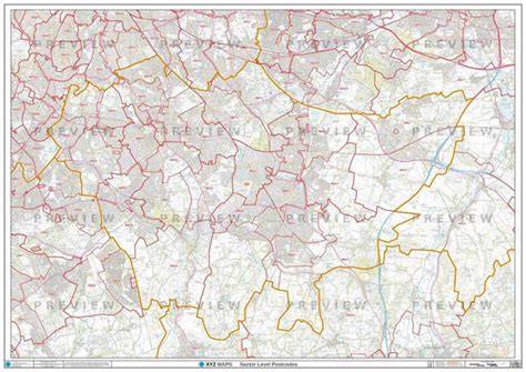 Kt Postcode Map For The Kingston Upon Thames Postcode Area  Or Pdf