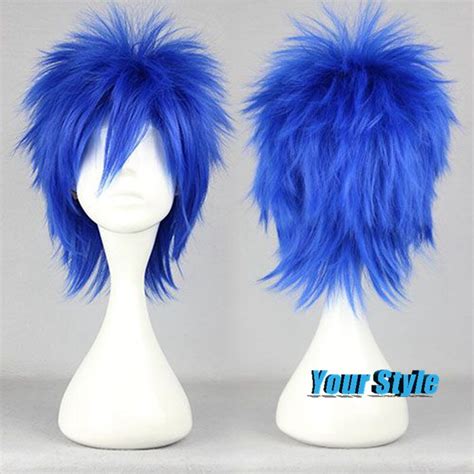 Well this is a place for you to submit pictures of yourself in various states of undress. 35CM Short Blue Male Cosplay Wigs for Sale Synthetic Hair ...