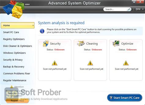 Advanced System Optimizer Technical Setup Details