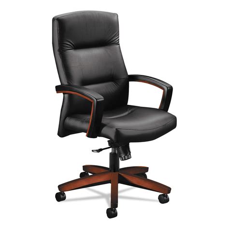 Hon® 5000 Series Executive High Back Swiveltilt Chair Black Leather