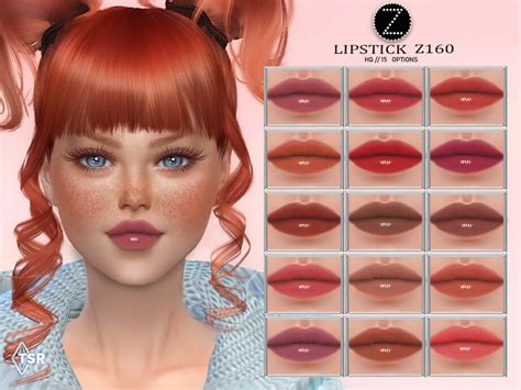 The Sims 4 Lipstick Z160 By Zenx The Sims Book