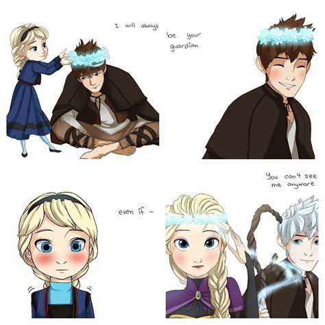 Elsa S Guardian Jack Frost Aww Now That S Cute I Love It And I M