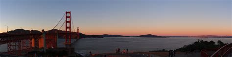 Golden Bridge Panorama Golden Bridge Golden Gate Bridge Golden Gate