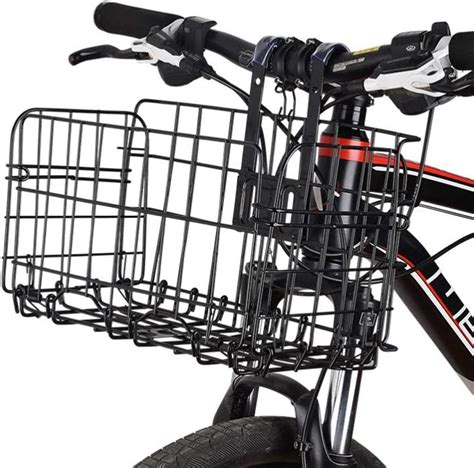 Qazwc A1 Folding Rear Bike Basket Wire Mesh Fold Up