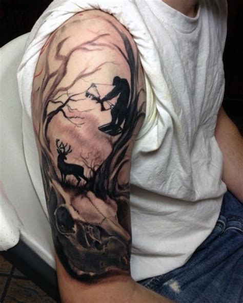 hunting tattoos  show   passion