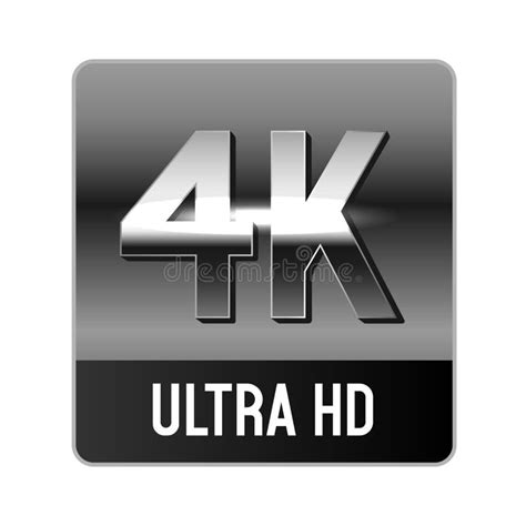4k Resolution Label High Definition Display Resolution 4k Ultra Hd