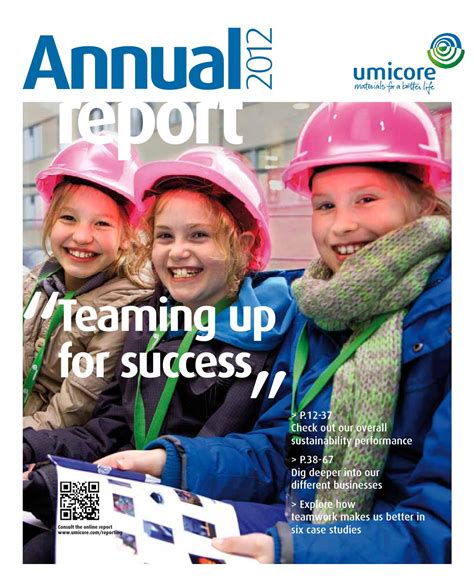 Download complete annual report 2012 (pdf 8,294kb). Umicore Annual Report 2012 by The Crew Communication - Issuu