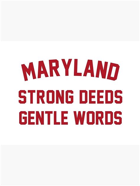 The Maryland Motto State Motto Of Maryland Poster For Sale By