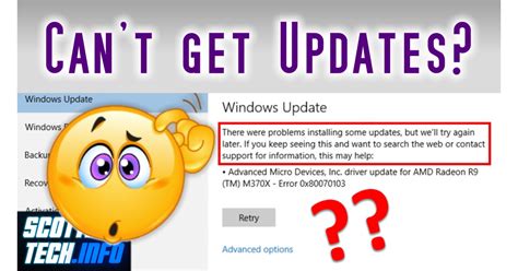 Windows Wont Update Fix It Fast Scotties Techinfo