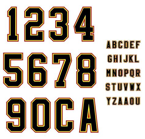 Soccer Jersey Number Fonts Trueiup