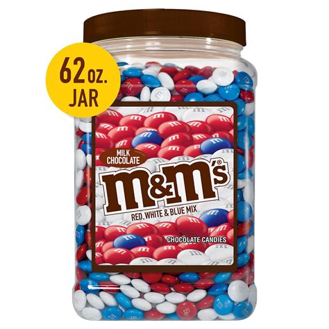 Mandms Red White And Blue Patriotic Milk Chocolate Candy Limited Edition