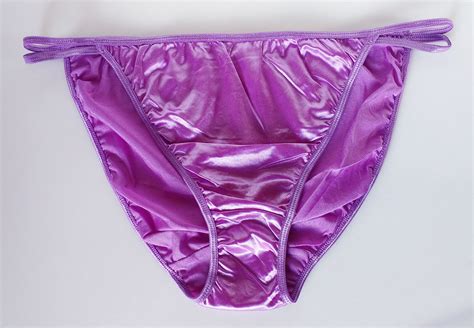violet shiny silky nylon string bikini panties tanga knickers uk 18 2xl ebay