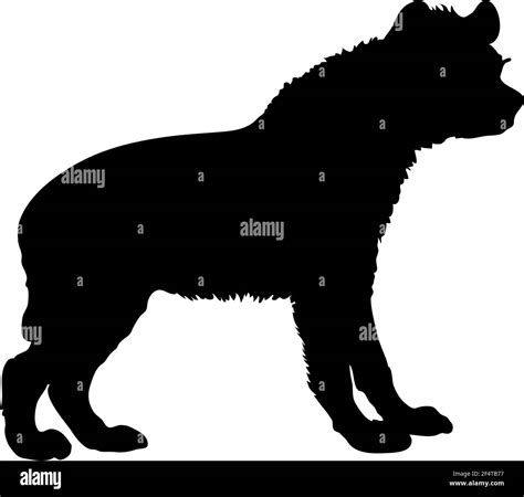 Hyena Silhouette Smooth And Clean Lines High Detailed Hyena