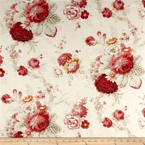 Waverly Norfolk Rose Rose Fabric Decor French Country Fabric