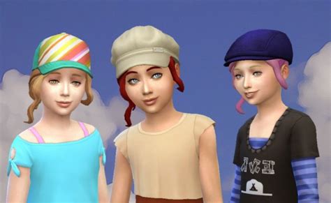 Sims 4 Hairs Mystufforigin Curly Ponytail For Girls
