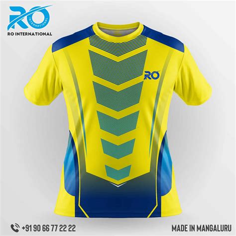 Ro Fs Sublimation Jersey Yellow Blue Ro International