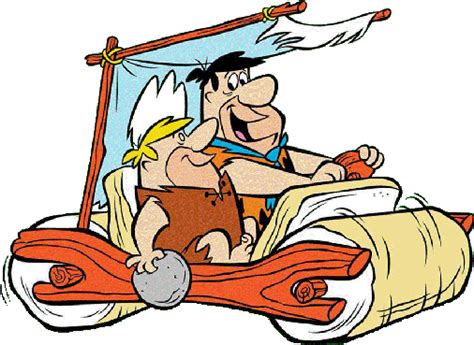 Flintstones Characters Barney Rubble Car Clipart Full Size Clipart
