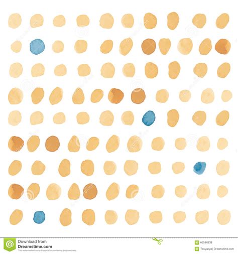 Yellow Polka Dot Pattern Seamless Stock Vector Illustration Of