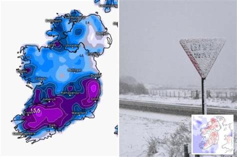 Met Eireann Issues Nationwide Snow Ice Warning For The Entire Week As Temperatures Plummet To