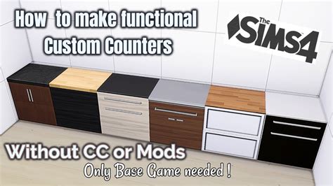 Sims 4 Counters And Cabinets Cc