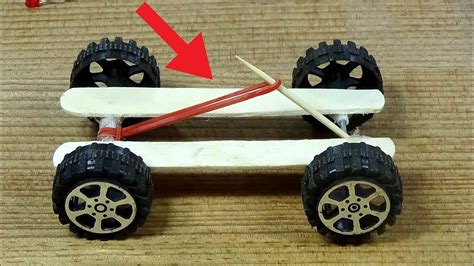 How To Make Rubber Band Powered Car Diy Toy Car Diy Toy Car Diy Toys