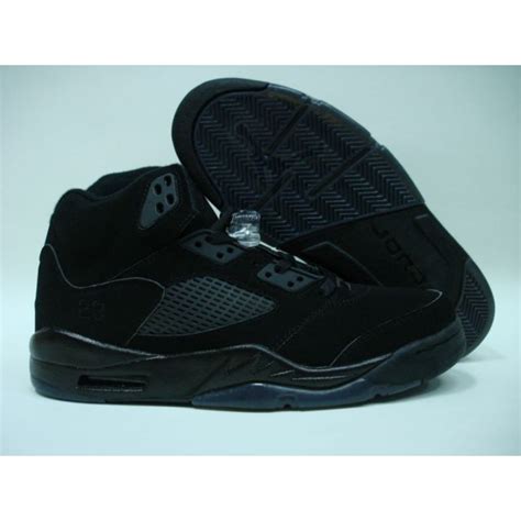 Air Jordan Retro 5 All Black Air Jordan Shoes Michael Jordan Shoes