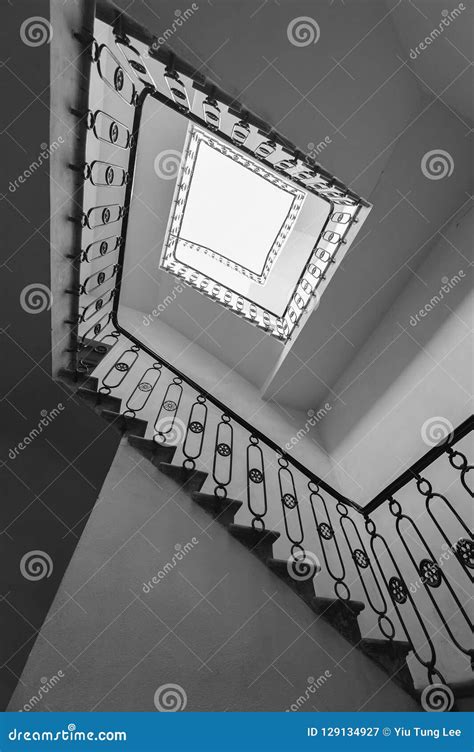 Square Staircase Stock Image Image Of Pattern Exit 129134927