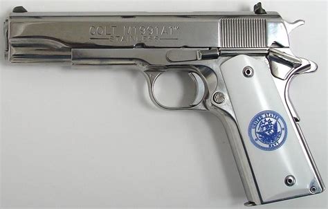Colt 1991a1 Government 45 Acp Caliber Pistol Custom Bright Polish