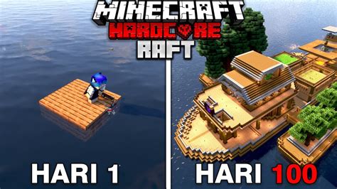 Hari Di Minecraft Hardcore Raft Survival Youtube