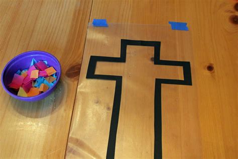 Frills Fluff And Trucks Stained Glass Cross Craft Tutorial